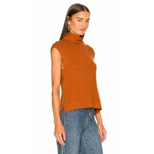 LNA Women's Nessy Thermal Sleeveless Knit Pullover Top Glazed Ginger Size XS NWT